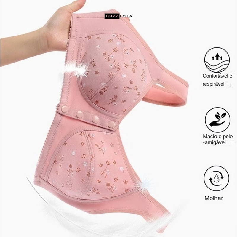 [COMPRE 2 LEVE 3] Sutiã Flora - Abertura Frontal - PROMO BUZZ 🌸