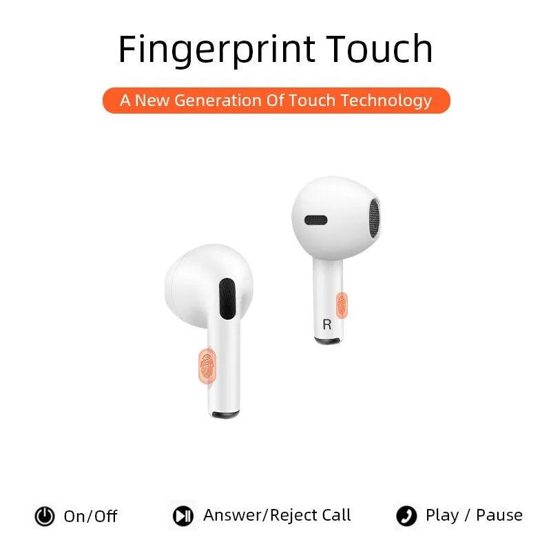 Air Pro 6 TWS Fones De Ouvido Sem Fio Bluetooth, Fones De Ouvido Originais, Mini Fones De Ouvido, Fones De Ouvido para Xiaomi, Android, Apple, iPhone